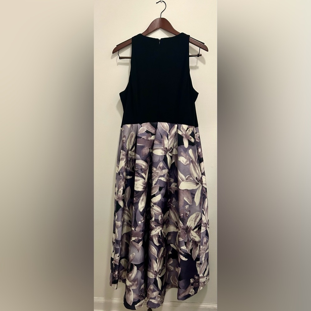SLNY Women's Formal Elegant Party Dress Sleeveless Floral High Low A Line